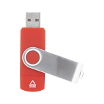 USB flash disk z recykl. ABS a kovu TwistDrive Plus červená 16GB