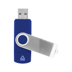 USB flash disk z recykl. ABS a kovu TwistDrive Plus modrá 8GB