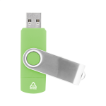 USB flash disk z recykl. ABS a kovu TwistDrive Plus zelená 16GB