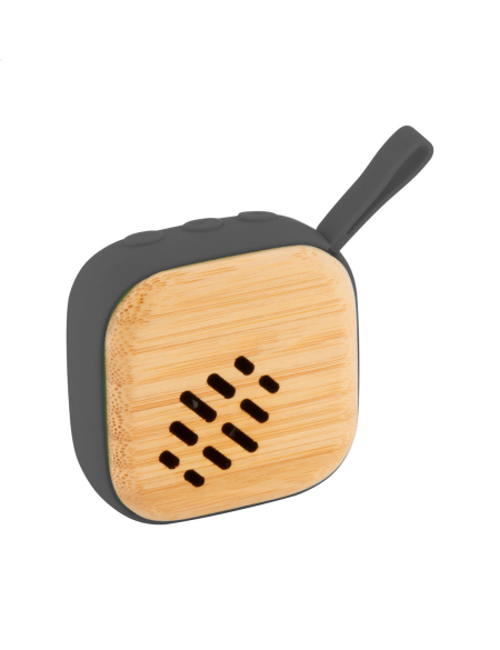 Reproduktor bezdrátový z bambusu Lombo černá