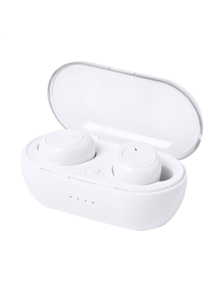 Sluchátka bezdrátová v nabíjecím pouzdře Tinkle bílá