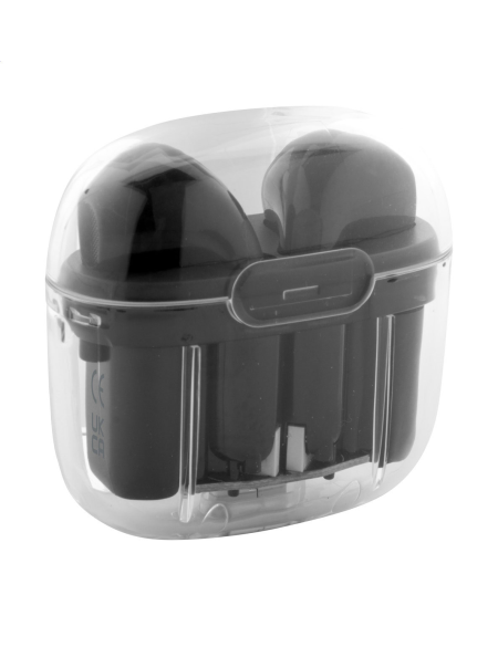 Sluchátka bezdrátová RABS průhledná Trance bílá