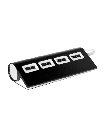 USB hub hliníkový se 4 porty Wudge černá