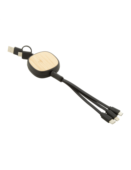 Nabíjecí kabely USB teleskopický Rabsle černá