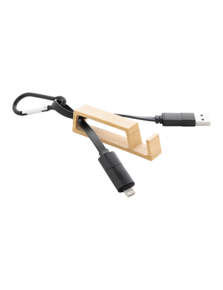 Nabíjecí kabely USB s karabinou Boppy černá