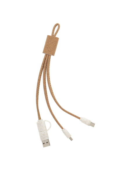 Nabíjecí kabely USB z korku Koruku přírodní