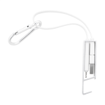 Nabíjecí kabely USB s držákem na mobil Cappy stříbrná