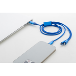 Nabíjecí kabely USB z hliníku Ralong modrá