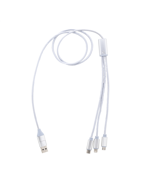 Nabíjecí kabely USB z hliníku Ralong modrá