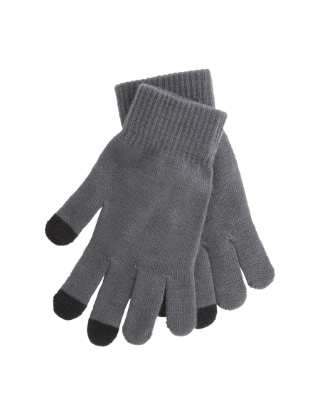Rukavice dotykové na obrazovku Tapster šedá popelavě
