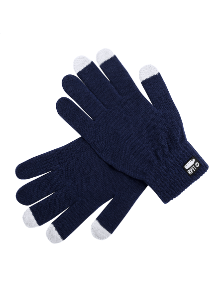 Rukavice dotykové na obrazovku Retap RPET modrá tmavá