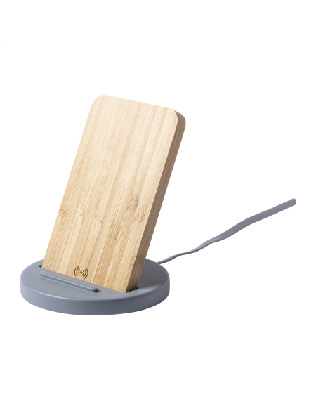 Nabíječka bezdrátová se stojánkem na mobil Chemek šedá