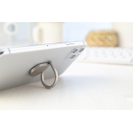 Stojánek na mobil kovový Zring stříbrná