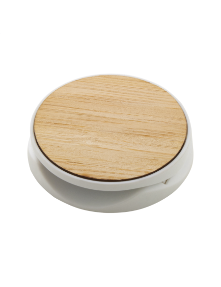 Stojánek na mobil bambusový Bonabik bílá