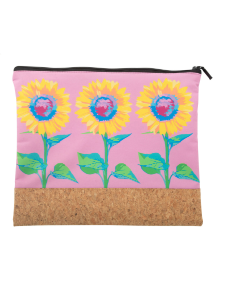 Kosmetická taštička na zakázku CreaBeauty Cork L bílá