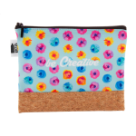 Kosmetická taštička na zakázku CreaBeauty Cork M RPET černá