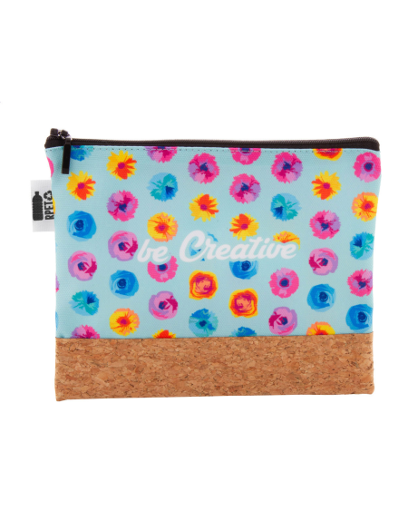 Kosmetická taštička na zakázku CreaBeauty Cork M RPET černá