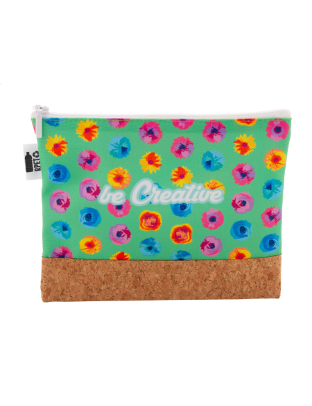 Kosmetická taštička na zakázku CreaBeauty Cork M RPET černá