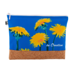 Kosmetická taštička na zakázku CreaBeauty Cork L RPET bílá