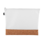 Kosmetická taštička na zakázku CreaBeauty Cork L RPET bílá
