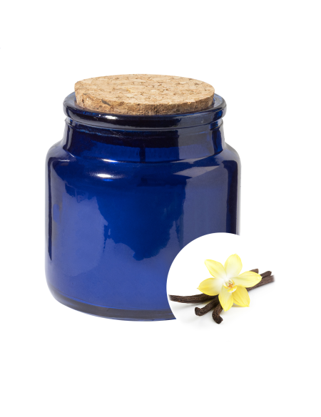 Svíčka vanilka hoří 16 hodin Corbama černá