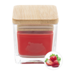 Svíčka jahoda hoří 8 hodin Cubama červená