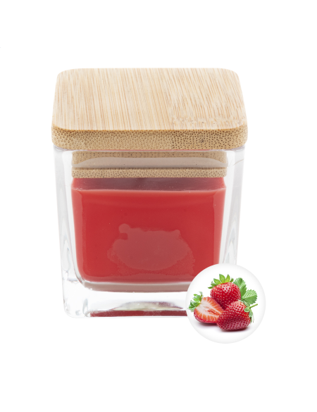 Svíčka jahoda hoří 8 hodin