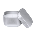 Svíčka vanilková v kovové krabičce Tindle stříbrná