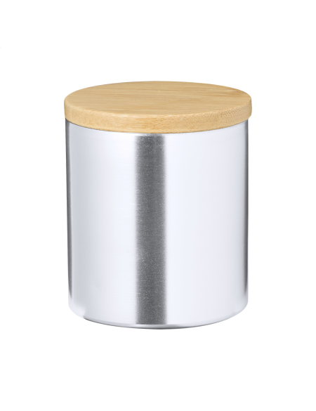 Svíčka vanilková v hliníkovém držáku Vanulla zlatá