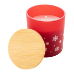 Svíčka vánoční skořice Jouluz červená