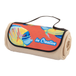 Fleecová deka na zakázku RPET Reporta přírodní