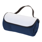 Fleecová deka na zakázku RPET Reporta modrá tmavá