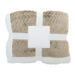 Deka s žakárovým vzorem Foglio béžová