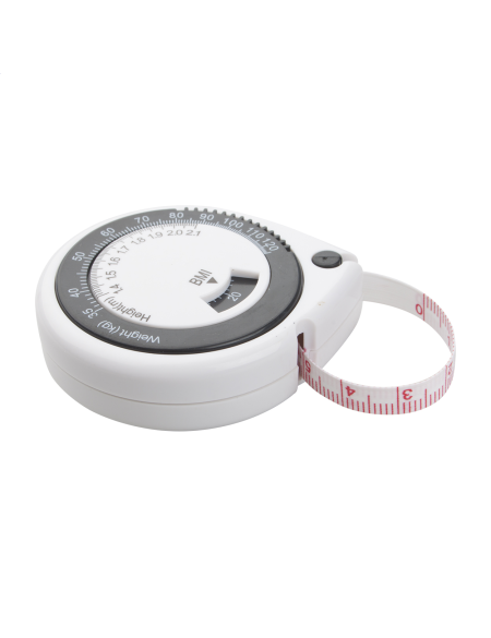 BMI kalkulátor s metrem FitTape bílá