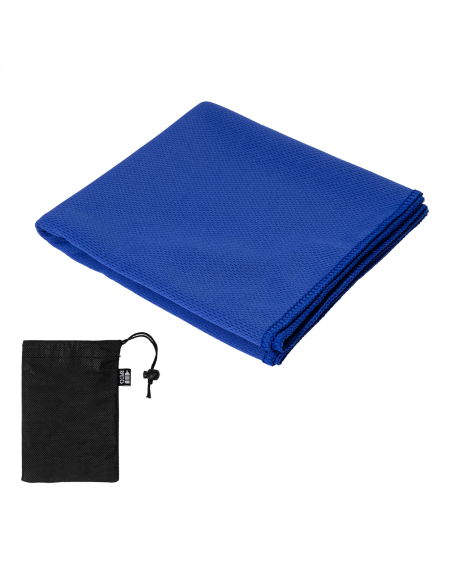 Ručník sportovní RPET v pouzdře Endure černá