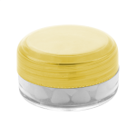 Krabička kulatá s mintovými bonbony TwistMint žlutá