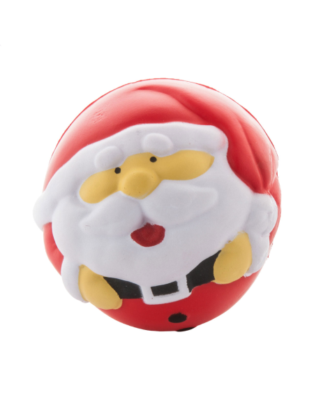 Antistres míček Santa Claus červená