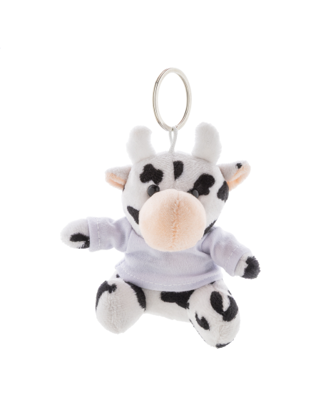 Přívěšek na klíče s krávou CowFob bílá