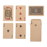 Hrací karty z recykl. papíru Pacca přírodní