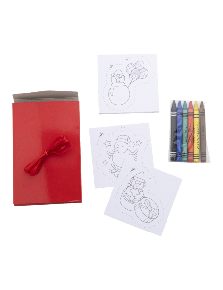 Vánoční sada na vybarvení Rodjol červená