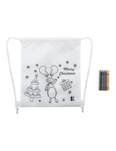 Vánoční vak na vybarvení Julfar Bag A bílá