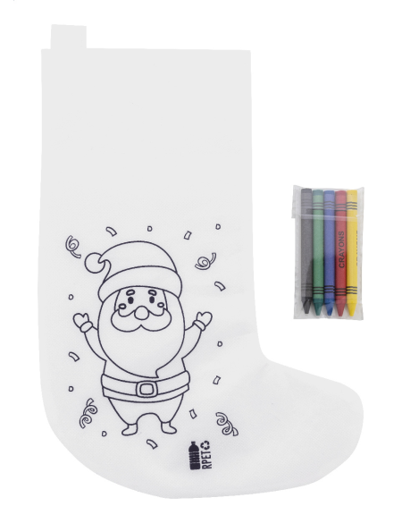 Vánoční punčocha na vybarvení