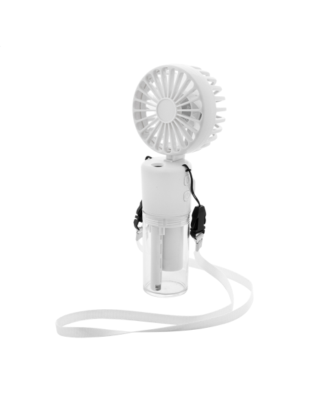 Větráček dobíjecí vodní rozprašovací Misty bílá