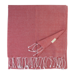 Ručník plážový z recykl. bavlny Aruba červená