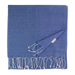 Ručník plážový z recykl. bavlny Aruba modrá tmavá