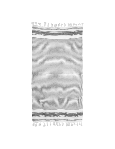 Ručník plážový dvoubarevný pruhovaný