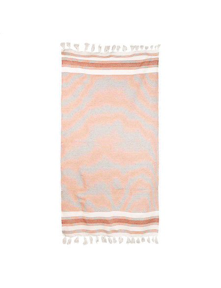 Ručník plážový dvoubarevný pruhovaný