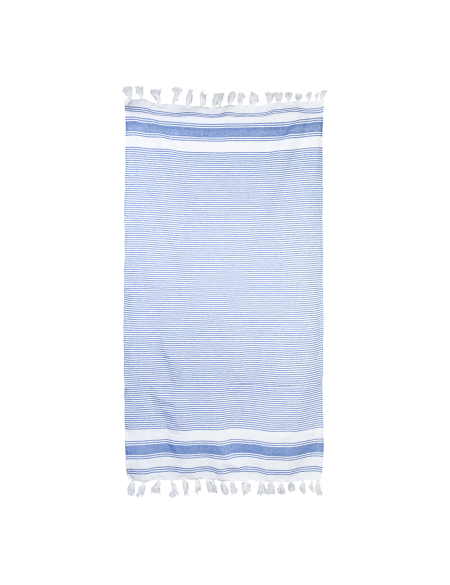 Ručník plážový dvoubarevný pruhovaný