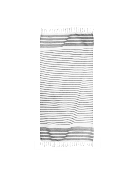 Ručník plážový tříbarevný Tulum oranžová