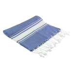 Ručník plážový z recykl. bavlny Cancun modrá tmavá